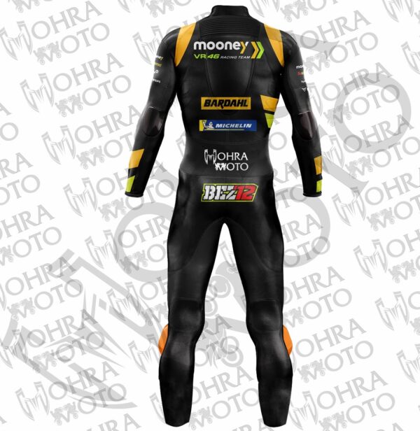 Marco Bezzecchi MotoGP 2023 Mooney VR46 Race Suit USA - Image 2