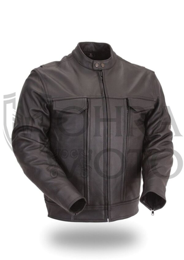 Bukie Biker Leather Jacket