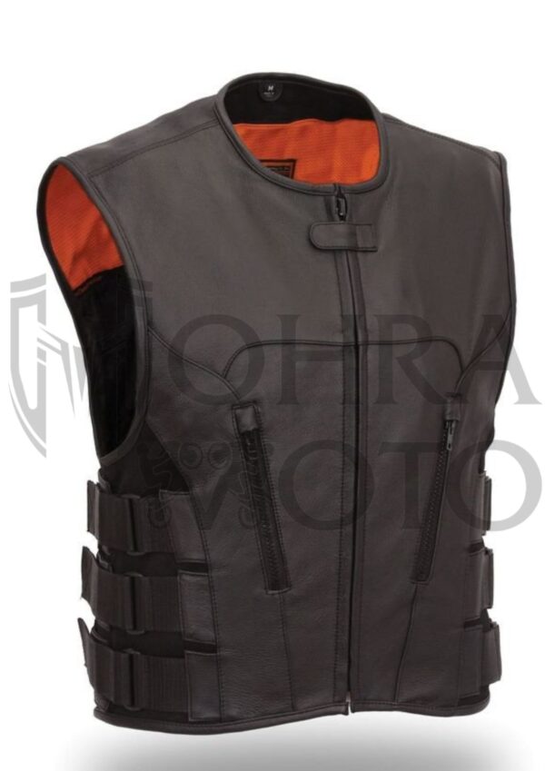 Cuir Biker Leather Vest