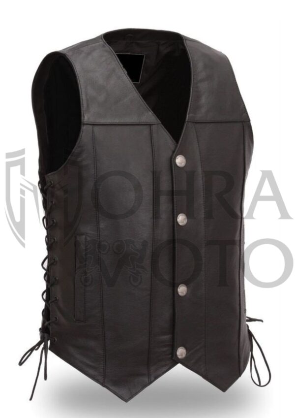 Dupli Biker Leather Vest