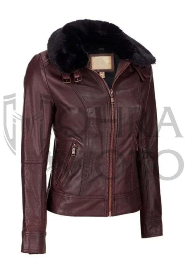 Women Fashion Leather Jacket