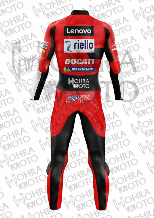 Francesco Bagnaia Ducati Biker Leather Suit 2022 - Image 2