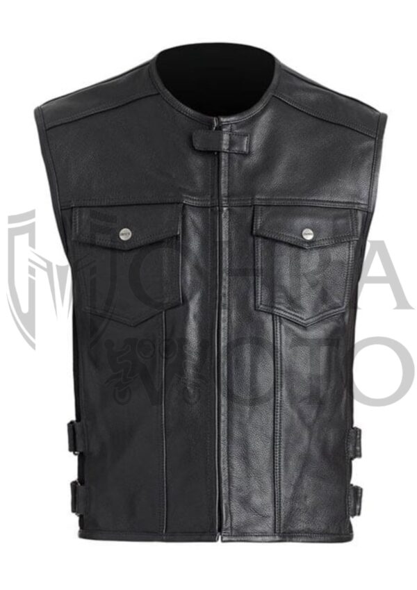 Classic Look Concord Mens Leather Vest