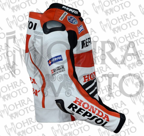 Marc Marquez Honda Repsol MotoGP 2013 Unisex Motorbike Racing Leather Jacket - Image 2