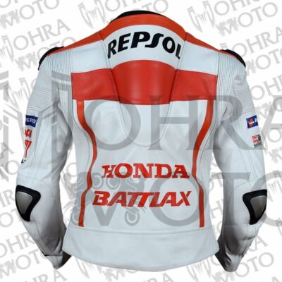 Marc Marquez Honda Repsol MotoGP 2013 Unisex Motorbike Racing Leather Jacket