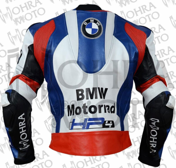 BMW Motorrad HP4 Race Track/Street Biker Racing Unisex Motorbike Leather Jacket - Image 2