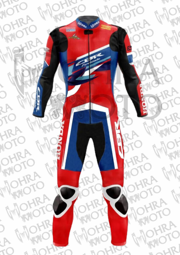 Xavi Vierge Honda Red Motorcycle Leather Suit 2022