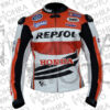 Marc Marquez Honda Repsol MotoGP 2013 Unisex Motorbike Racing Leather Jacket