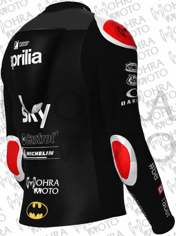 Maverick Vinales Moto 2024 Aprilia Race Jacket - Image 2