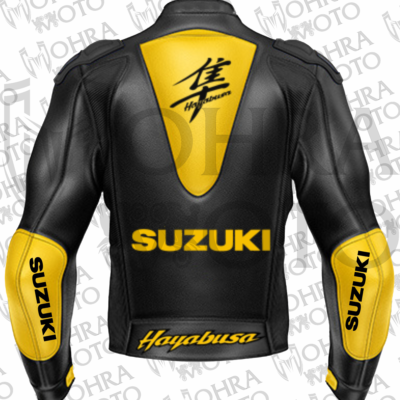 Suzuki Hayabusa Track/Street Motorcycle Racing Unisex Motorbike Leather Jacket