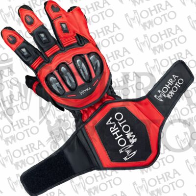 Mohra Moto Evo Red Motorbike Racing Gloves