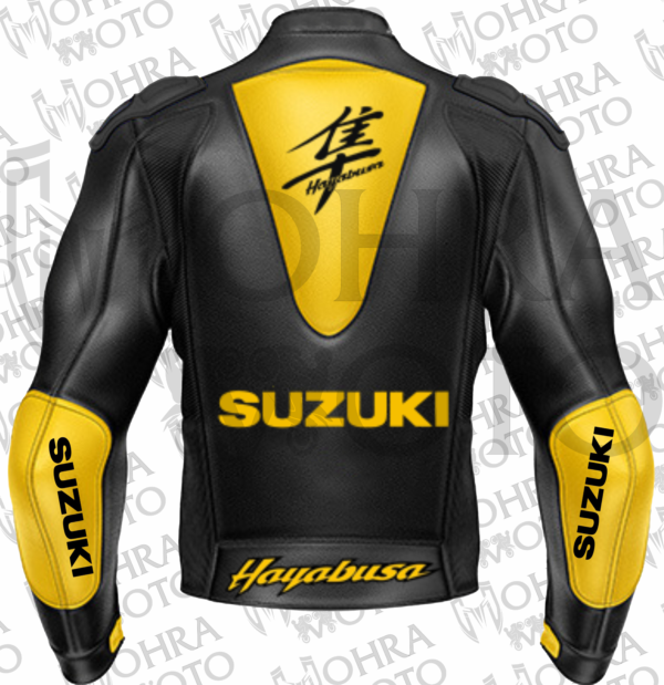 Suzuki Hayabusa Track/Street Motorcycle Racing Unisex Motorbike Leather Jacket - Image 2