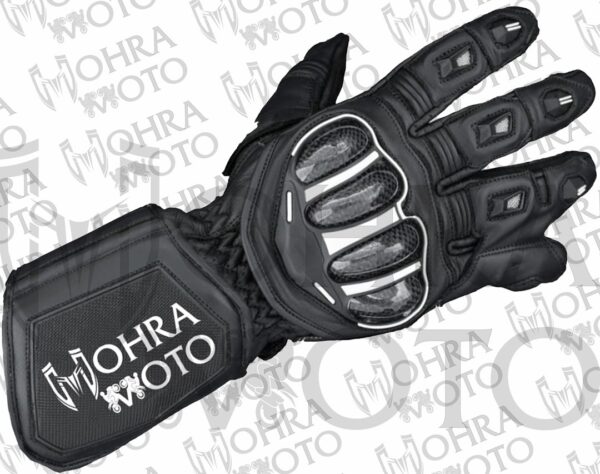 Mohra Moto Evo Black Motorbike Racing Gloves - Image 3