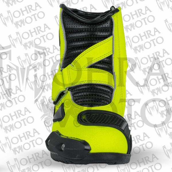 Mohra Moto Nitro Yellow Motorbike Racing Boots - Image 3