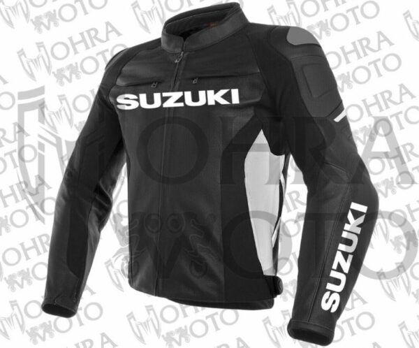 Suzuki GSXR Track/Street Biker Racing Unisex Motorbike Leather Jacket