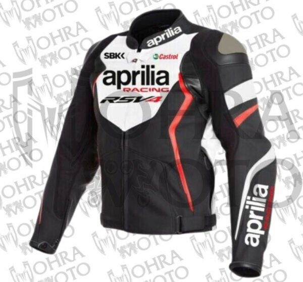 Aprilia Racing RSV4 Track/Street Biker Racing Unisex Motorbike Leather Jacket