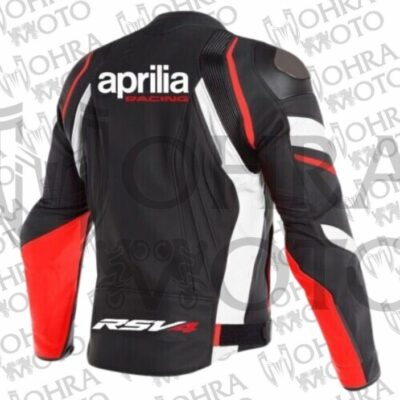 Aprilia Racing RSV4 Track/Street Biker Racing Unisex Motorbike Leather Jacket