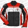 Ducati Corse Cowhide Leather Racing Motorcycle Jacket Unisex Motorbike Jacket