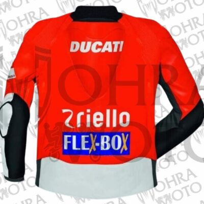 Ducati MotoGP Cowhide Leather Racing Motorcycle Jacket Unisex Motorbike Jacket