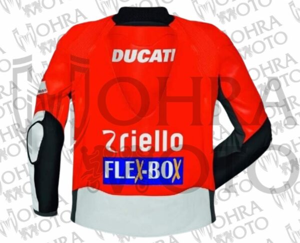 Ducati MotoGP Cowhide Leather Racing Motorcycle Jacket Unisex Motorbike Jacket - Image 2