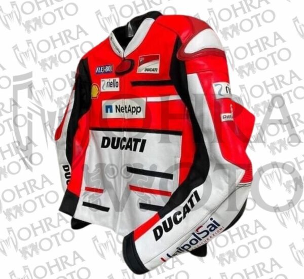 Ducati MotoGP Cowhide Leather Racing Motorcycle Jacket Unisex Motorbike Jacket - Image 4