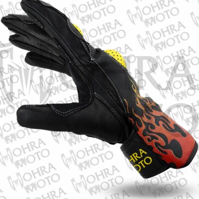 Mohra Moto Flame Motorbike Racing Gloves