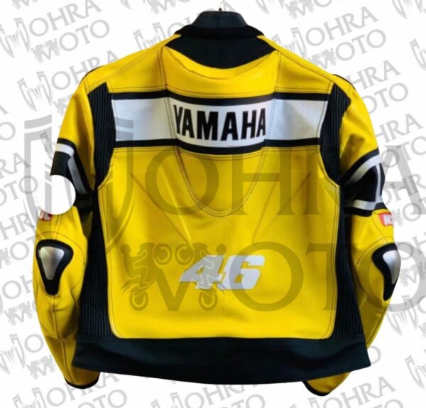 Yamaha 46 Cowhide Leather Racing Motorcycle Jacket Unisex Motorbike Jacket - Image 2