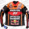 Repsol Moto GP Cowhide Leather (Track/Street) Racing Unisex Motorbike Jacket