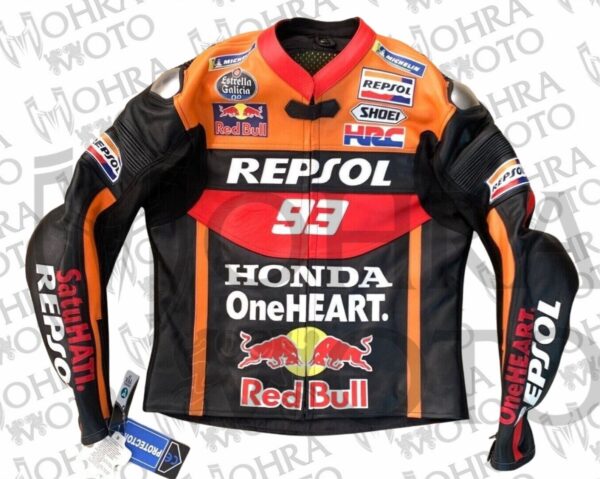 Repsol Moto GP Cowhide Leather (Track/Street) Racing Unisex Motorbike Jacket