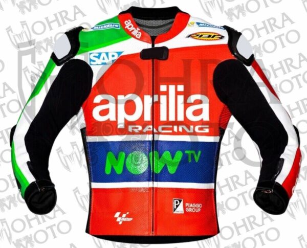 Aprilia Racing MotoGP Track/Street Racing Unisex Motorbike Leather Jacket