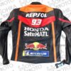 Repsol Moto GP Cowhide Leather (Track/Street) Racing Unisex Motorbike Jacket - Image 2