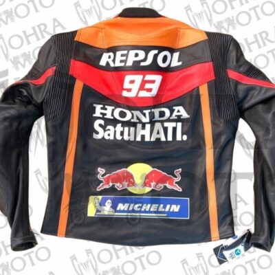 Repsol Moto GP Cowhide Leather (Track/Street) Racing Unisex Motorbike Jacket