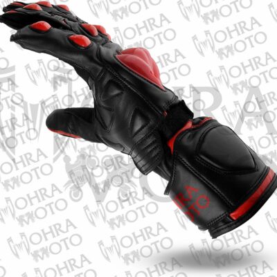 Mohra Moto Axis Red Motorbike Racing Gloves