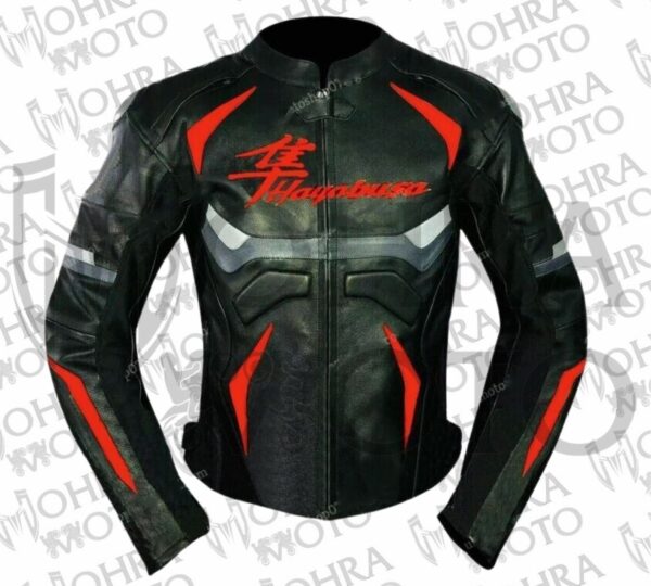 Suzuki HAYABUSA Cowhide Leather (Track/Street) Racing Unisex Motorbike Jacket