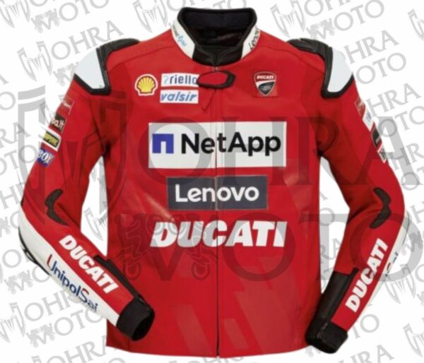 Ducati Moto GP Cowhide Leather (Track/Street) Racing Unisex Motorbike Jacket