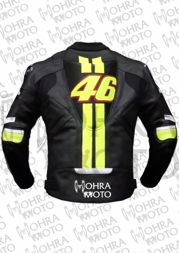 Valentino Rossi VR46 1.3mm Leather Motorcycle Jacket Unisex Motorbike Jacket - Image 4