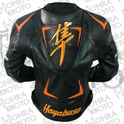 Suzuki HAYABUSA Cowhide Leather Jacket Unisex Racing Motorbike Leather Jacket