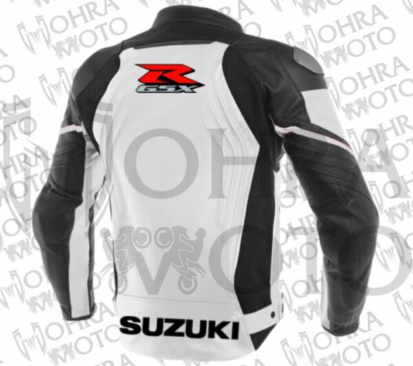 Suzuki GSXR Track/Street Motorcycle Racing Unisex Motorbike Leather Jacket - Image 2