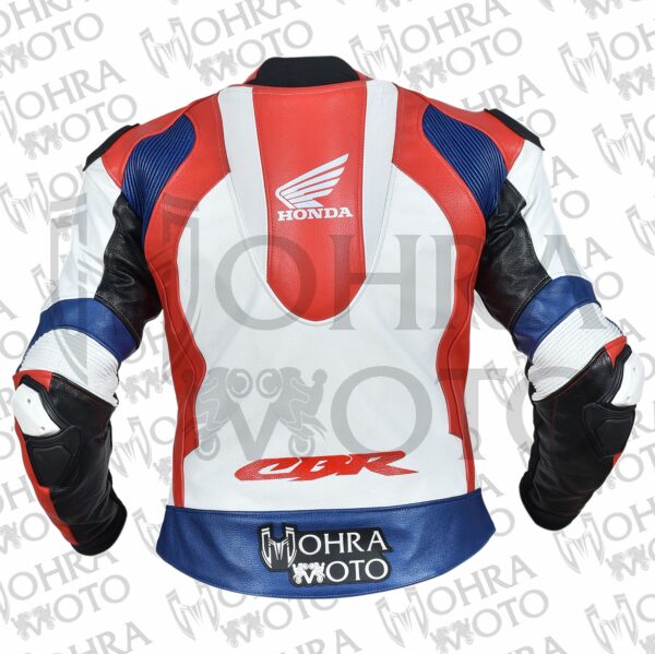 Honda CBR Track/Street Motorcycle Racing Unisex Motorbike Leather Jacket - Image 3