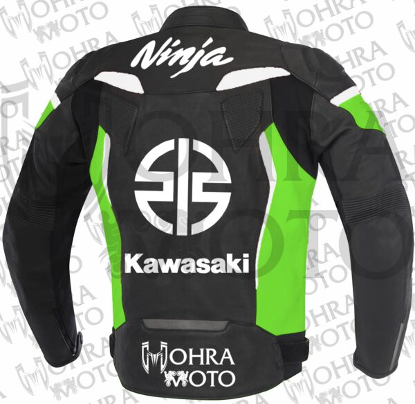 2024 Kawasaki Ninja 1.3mm Cowhide Motorcycle Jacket Unisex Motorbike Jacket - Image 2