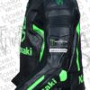 Kawasaki Monster Energy Motorcycle Racing Unisex Motorbike Leather Jacket - Image 3