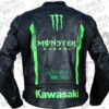 Kawasaki Monster Energy Motorcycle Racing Unisex Motorbike Leather Jacket - Image 2