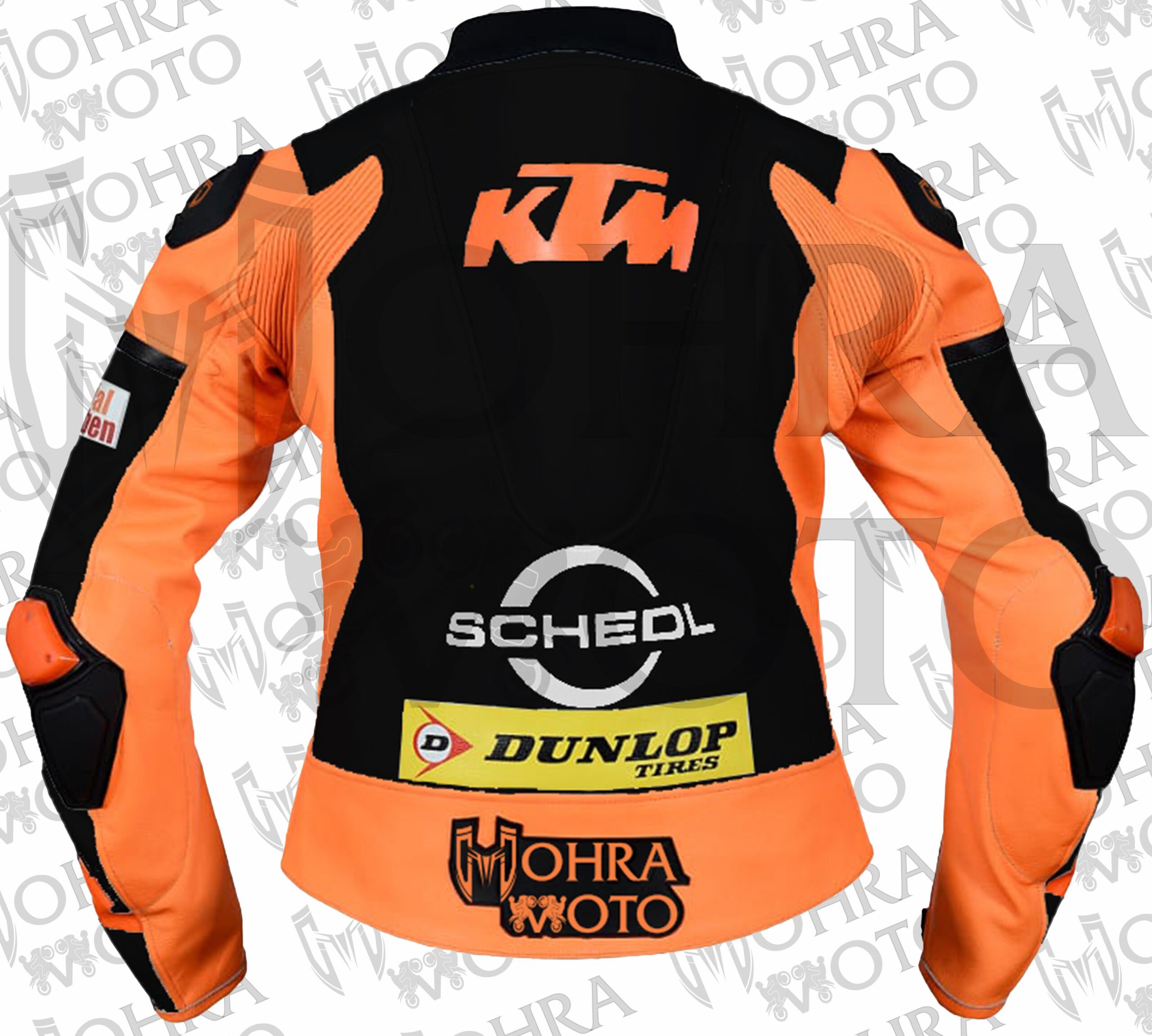 KTM 1.3mm Cowhide Leather Racing Motorcycle Jacket Unisex Motorbike Jacket