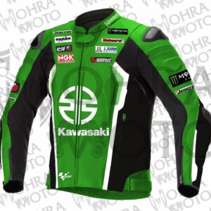 Kawasaki Monster Energy Leather Racing Motorcycle Jacket Unisex Motorbike Jacket