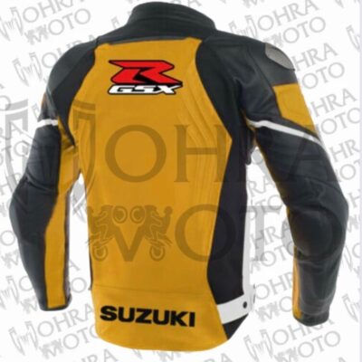 Suzuki GSXR Track/Street Motorcycle Racing Unisex Motorbike Leather Jacket