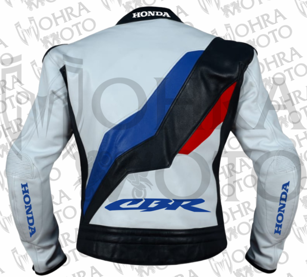 Honda CBR 1.3mm Cowhide Leather Racing Motorcycle Jacket Unisex Motorbike Jacket - Image 2