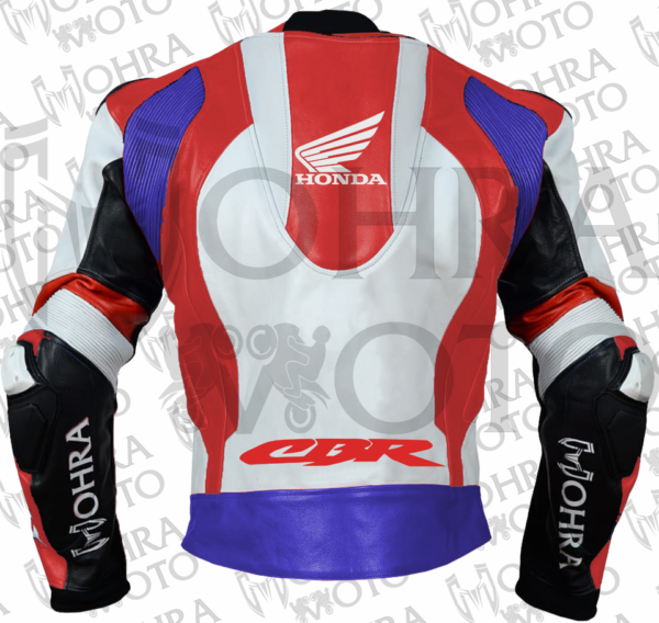 Honda CBR Track/Street Motorcycle Racing Unisex Motorbike Leather Jacket - Image 2