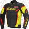 Suzuki GSXR 1.3mm Cowhide Leather Motorcycle Jacket Unisex Motorbike Jacket