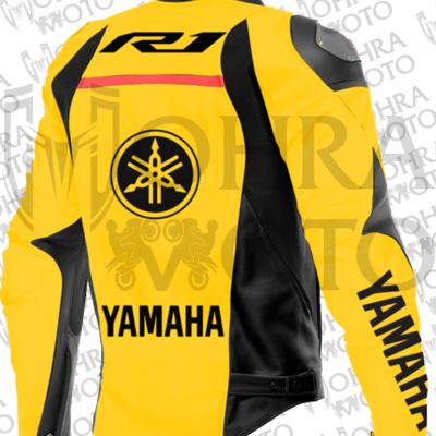 Yamaha R1 Track/Street Motorcycle Racing Unisex Motorbike Leather Jacket