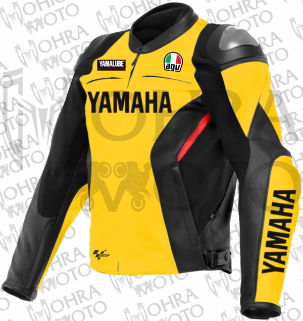 Yamaha R1 Track/Street Motorcycle Racing Unisex Motorbike Leather Jacket